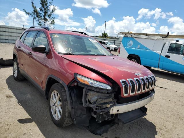 JEEP CHEROKEE S 2015 with VIN 1C4PJLAB5FW607725 - Photo from auction
