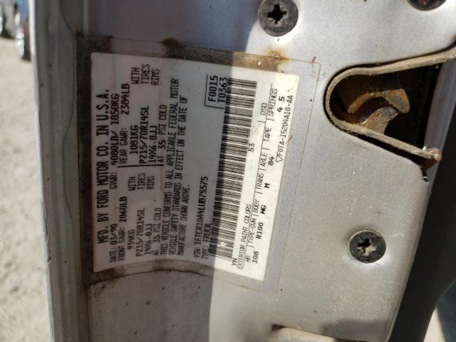 Photo 10 from auction – 1990 FORD RANGER with VIN 1FTCR10A4LUB75575