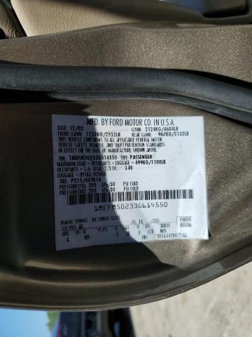 Photo 10 from auction – 2003 MERCURY SABLE GS with VIN 1MEFM50233G614550
