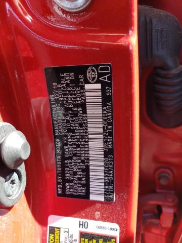 Photo 10 from auction – 2019 TOYOTA COROLLA L with VIN 2T1BURHE4KC225466