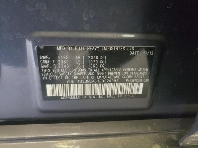 Photo 10 from auction – 2014 SUBARU LEGACY 2.5 with VIN 4S3BMCA63E3020993