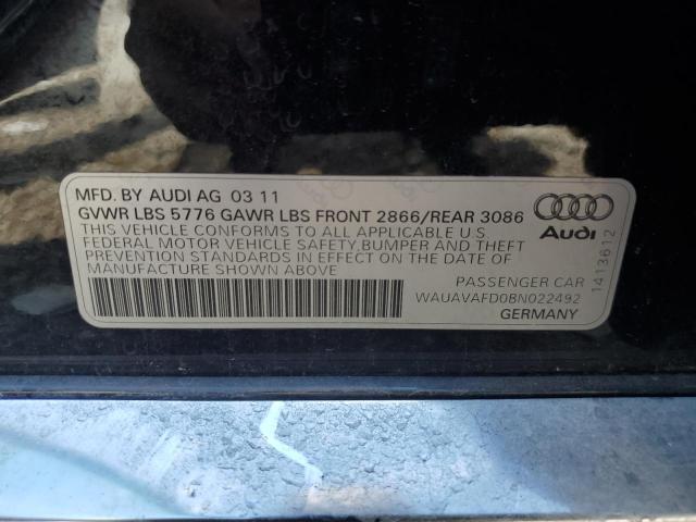 Photo 10 from auction – 2011 AUDI A8 QUATTRO with VIN WAUAVAFD0BN022492