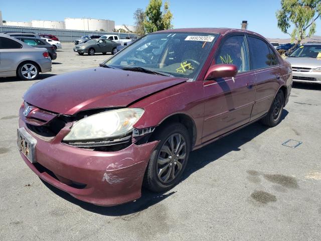 Photo 2 from auction – 2004 HONDA CIVIC EX with VIN 2HGES26704H508536