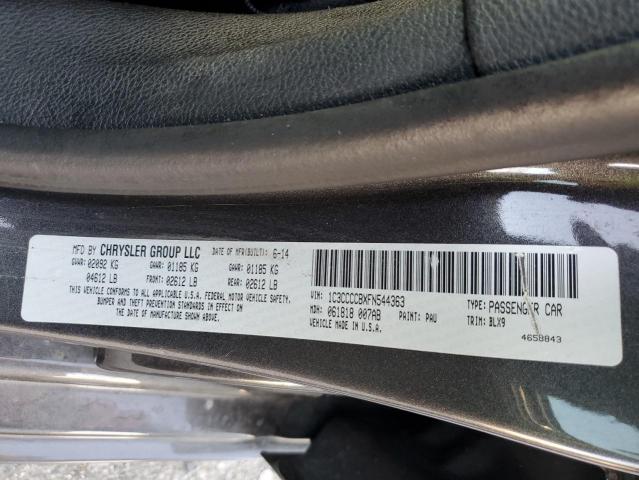 Photo 10 from auction – 2015 CHRYSLER 200 C with VIN 1C3CCCCBXFN544363
