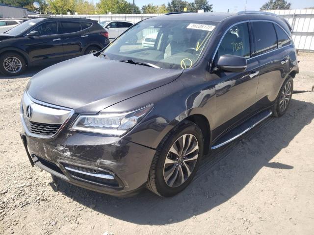 Photo 2 from auction – 2016 ACURA MDX TECHNO with VIN 5FRYD4H41GB051281