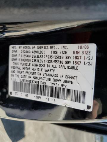 Photo 10 from auction – 2007 ACURA RDX TECHNO with VIN 5J8TB18537A011349