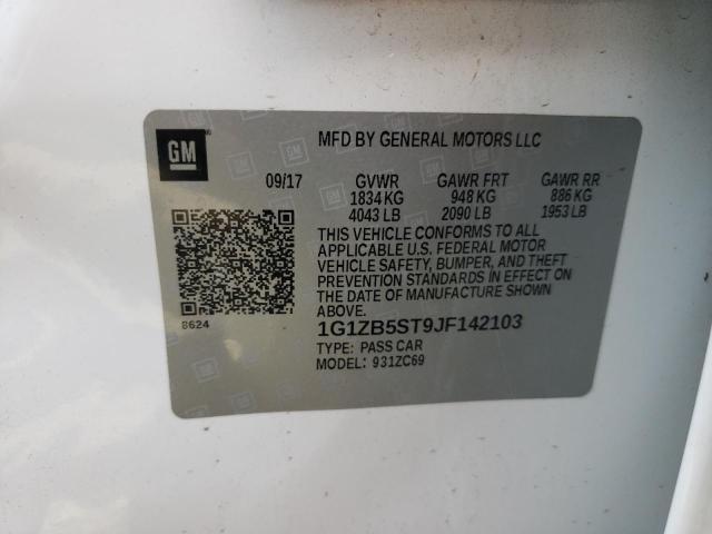 Photo 10 from auction – 2018 CHEVROLET MALIBU LS with VIN 1G1ZB5ST9JF142103