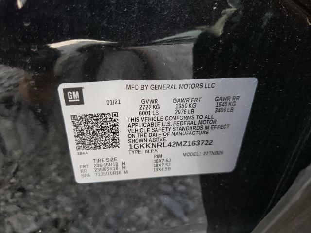 Photo 10 from auction – 2021 GMC ACADIA SLE with VIN 1GKKNRL42MZ163722