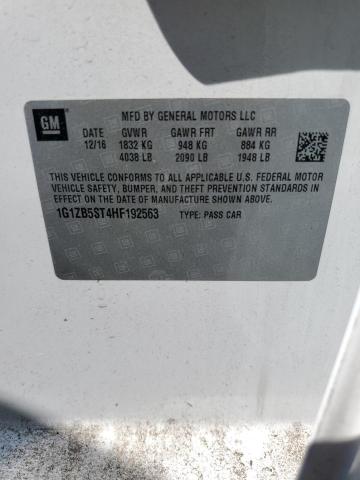 Photo 10 from auction – 2017 CHEVROLET MALIBU LS with VIN 1G1ZB5ST4HF192563