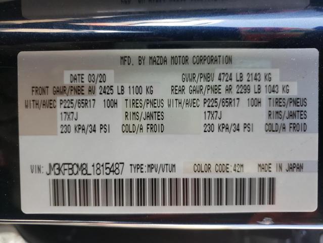 Photo 10 from auction – 2020 MAZDA CX-5 TOURI with VIN JM3KFBCM8L1815487