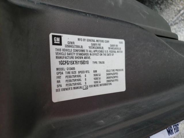 Photo 10 from auction – 2006 CHEVROLET EXPRESS with VIN 1GCFG15X761158310