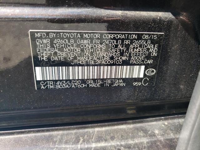 Photo 10 from auction – 2015 LEXUS GS 350 with VIN JTHCE1BL2FA009103