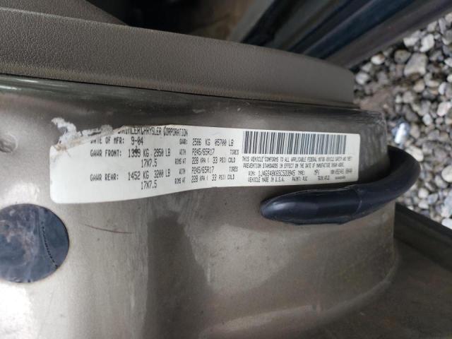 Photo 10 from auction – 2005 JEEP GRAND CHER with VIN 1J4GS48K65C533945