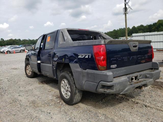 Photo 3 from auction – 2002 CHEVROLET AVALANCHE with VIN 3GNEK13T32G291322