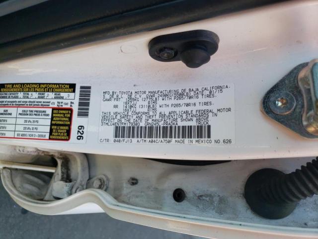 Photo 10 from auction – 2015 TOYOTA TACOMA DOU with VIN 3TMLU4EN7FM179303