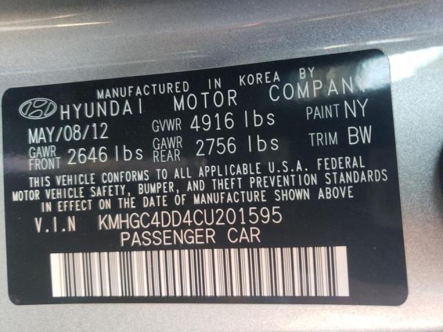 Photo 10 from auction – 2012 HYUNDAI GENESIS 3. with VIN KMHGC4DD4CU201595