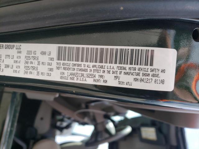Photo 10 from auction – 2010 JEEP WRANGLER S with VIN 1J4AA2D13AL162554