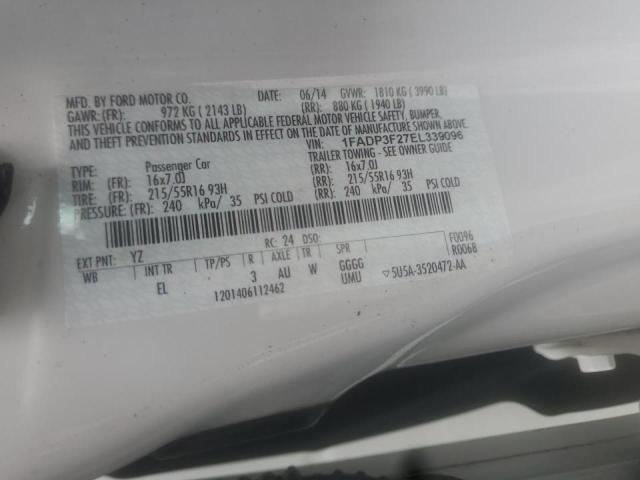 Photo 10 from auction – 2014 FORD FOCUS SE with VIN 1FADP3F27EL339096