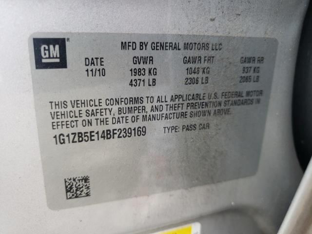 Photo 10 from auction – 2011 CHEVROLET MALIBU LS with VIN 1G1ZB5E14BF239169
