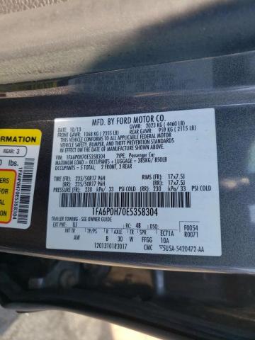 Photo 10 from auction – 2014 FORD FUSION SE with VIN 1FA6P0H70E5358304