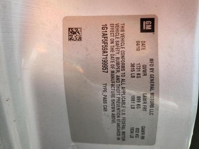 Photo 10 from auction – 2010 CHEVROLET COBALT 2LT with VIN 1G1AF5F59A7199957