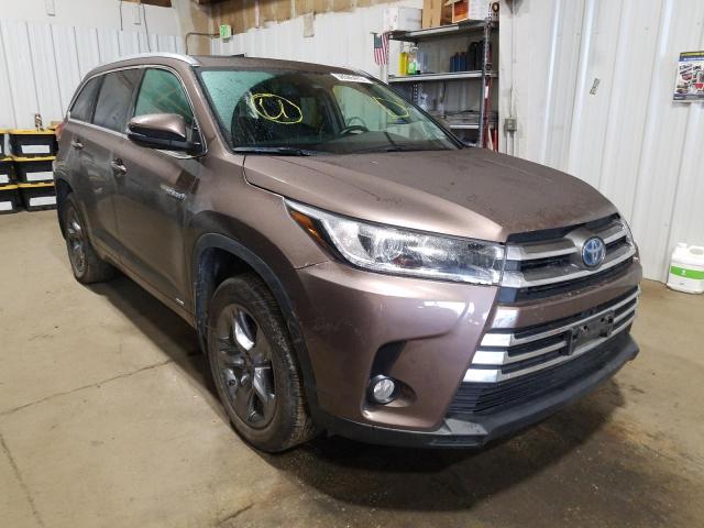 TOYOTA HIGHLANDER 2018 with VIN 5TDDGRFH3JS049092 - Photo from auction