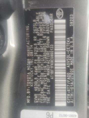 Photo 10 from auction – 2014 TOYOTA CAMRY L with VIN 4T1BF1FK8EU860133