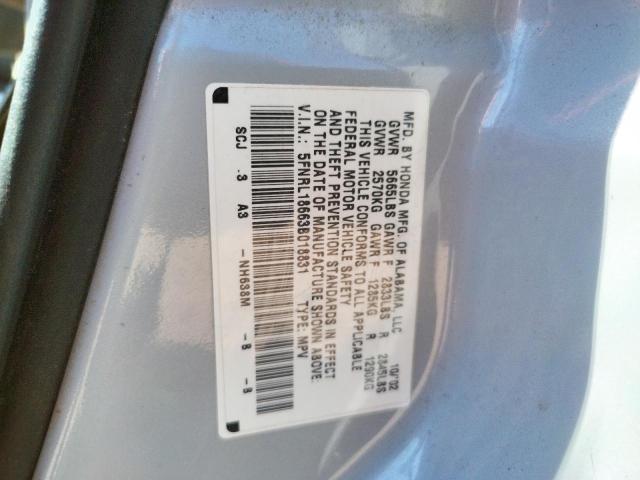 Photo 10 from auction – 2003 HONDA ODYSSEY EX with VIN 5FNRL18663B018831