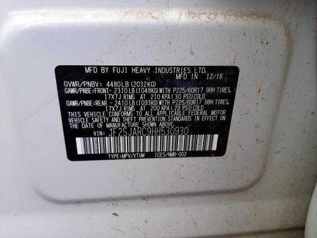 Photo 10 from auction – 2017 SUBARU FORESTER 2 with VIN JF2SJARC9HH530930