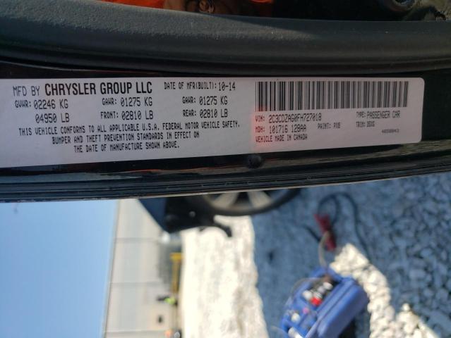 Photo 10 from auction – 2015 DODGE CHALLENGER with VIN 2C3CDZAG0FH727018