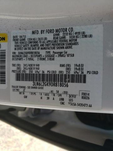 Photo 10 from auction – 2013 LINCOLN MKZ with VIN 3LN6L2GK9DR818056