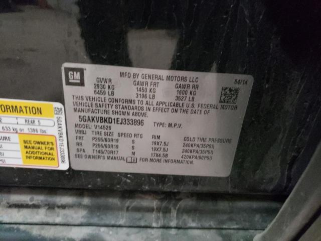 Photo 10 from auction – 2014 BUICK ENCLAVE with VIN 5GAKVBKD1EJ333896