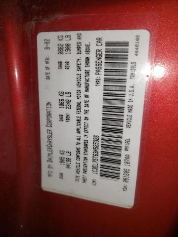 Photo 10 from auction – 2003 CHRYSLER SEBRING GT with VIN 1C3EL75T63N525326