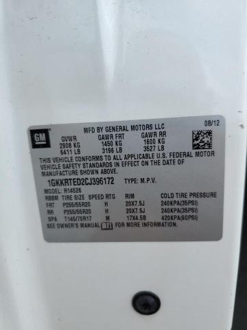 Photo 10 from auction – 2012 GMC ACADIA DEN with VIN 1GKKRTED2CJ396172