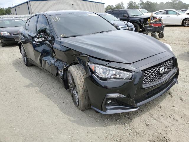 INFINITI Q50 RED SP 2019 with VIN JN1FV7AR3KM830455 - Photo from auction