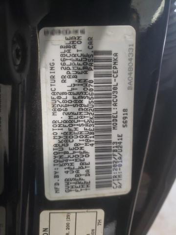 Photo 10 from auction – 2002 TOYOTA CAMRY with VIN 4T1BE32K22U556070