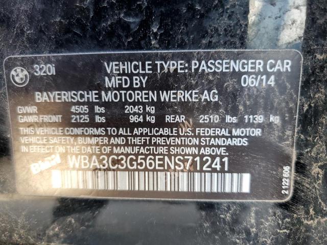 Photo 10 from auction – 2014 BMW 320 I XDRI with VIN WBA3C3G56ENS71241