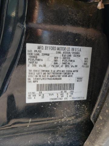 Photo 10 from auction – 2004 FORD ESCAPE XLT with VIN 1FMYU93194DA08608