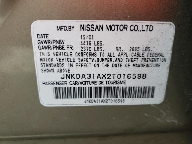 Photo 10 from auction – 2002 INFINITI I35 with VIN JNKDA31AX2T016598