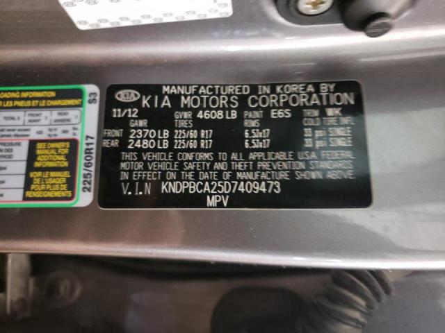 Photo 10 from auction – 2013 KIA SPORTAGE L with VIN KNDPBCA25D7409473