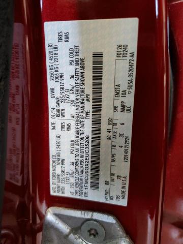 Photo 10 from auction – 2014 FORD ESCAPE SE with VIN 1FMCU0GX2EUC35208
