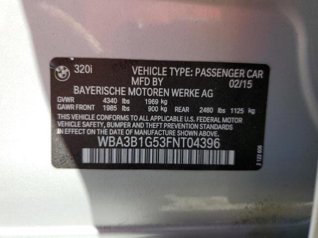 Foto 10 de la subasta – 2015 BMW 320 I con VIN WBA3B1G53FNT04396