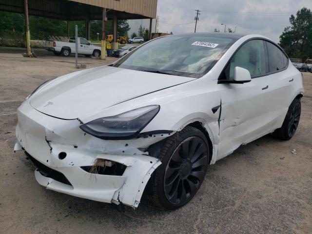 Photo 2 from auction – 2021 TESLA MODEL Y with VIN 5YJYGDEF1MF252687