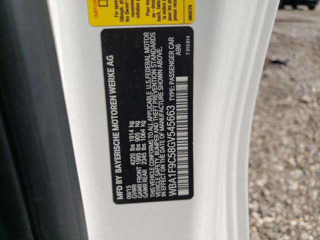 Photo 10 from auction – 2016 BMW 228 I SULE with VIN WBA1F9C58GV545663