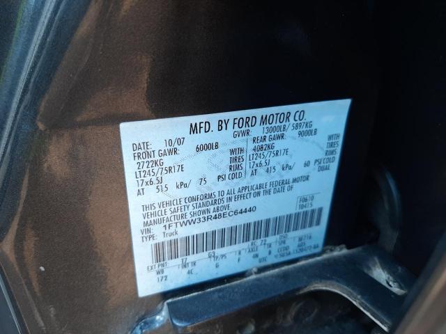Photo 10 from auction – 2008 FORD F350 SUPER with VIN 1FTWW33R48EC64440