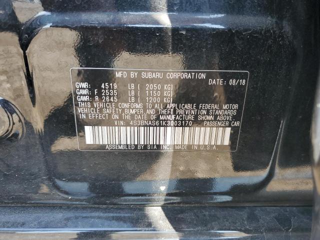 Photo 10 from auction – 2019 SUBARU LEGACY SPO with VIN 4S3BNAS61K3003170