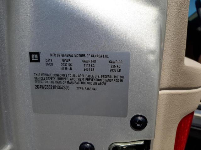 Photo 10 from auction – 2008 BUICK LACROSSE C with VIN 2G4WC582181352309