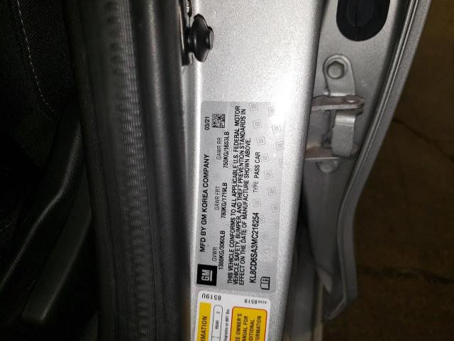 Photo 10 from auction – 2021 CHEVROLET SPARK 1LT with VIN KL8CD6SA3MC216254