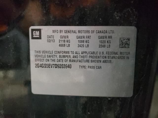 Photo 10 from auction – 2013 BUICK REGAL PREM with VIN 2G4GS5EV7D9203940