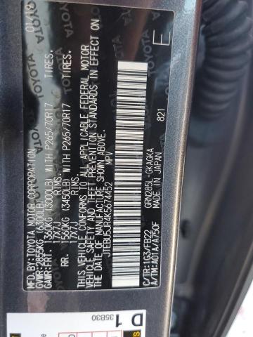 Photo 10 from auction – 2019 TOYOTA 4RUNNER SR with VIN JTEBU5JR4K5674452